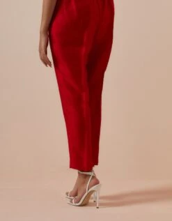 Red Aikya Pants -Africans Shop 08122023avnibhuva04b
