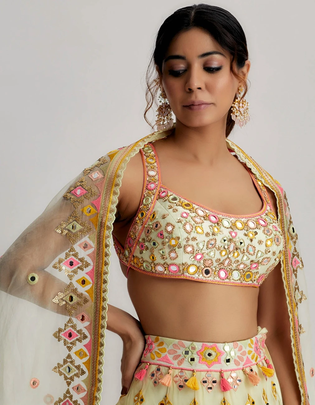 Mint Shaira Lehenga Set 4 Mint Shaira Lehenga Set - Image 2