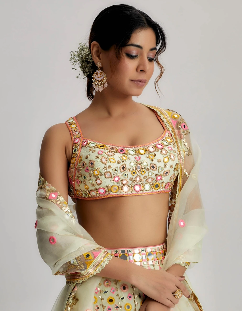 Mint Shaira Lehenga Set 5 Mint Shaira Lehenga Set - Image 3