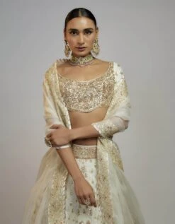 Golconda Shahi Lehenga Set -Africans Shop 1441white2 1
