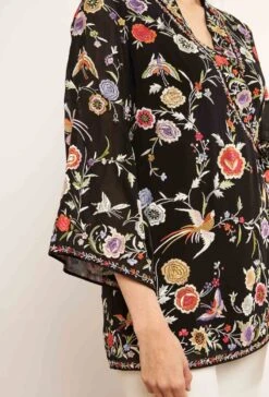 Black Patine Wrap Top -Africans Shop 177673