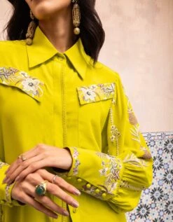 Jean Lush Lime Gara Shirt -Africans Shop 183265