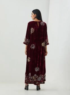 Velvet Pants In Maroon -Africans Shop 1837vpantb