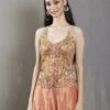 Peach Noor Sleeveless Corset Blouse 2 Peach Noor Sleeveless Corset Blouse -Africans Shop 1 31076