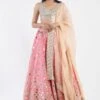 Candy Pink And Light Green Lehenga Set -Africans Shop 1 57362