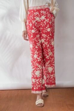 Jahan Salmon Classic Gara Straight Pants