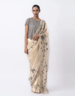 Slate Silver Handloom Blouse