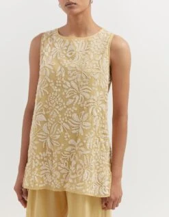 Yellow Handloom Cotton Top -Africans Shop 20584