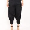 Black Bottom Pleated Pants -Africans Shop 2311531