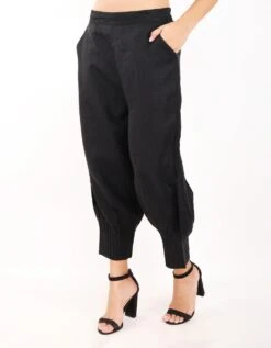 Black Bottom Pleated Pants -Africans Shop 2311532