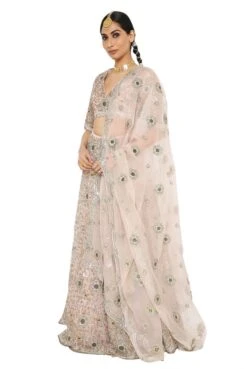Imaar Rose Pink Colour Embroidered Organza Choli And Lehenga With Dupatta -Africans Shop 2 64715