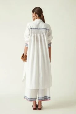 Ivory Cotton Alberta Pants -Africans Shop 2sb62