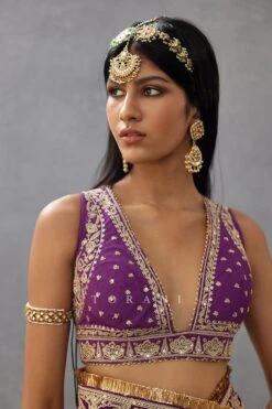 Violet Gul Rez Aarvi Blouse -Africans Shop 3043bl2