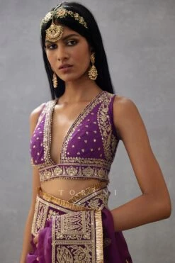 Violet Gul Rez Aarvi Blouse -Africans Shop 3043bl3