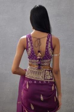 Violet Gul Rez Aarvi Blouse -Africans Shop 3043blb