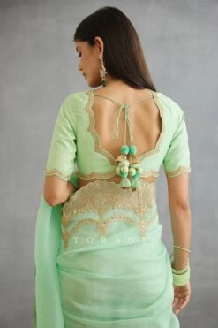 Green Gul Neer Yuvani Blouse -Africans Shop 3045bl4