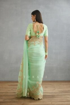 Green Gul Neer Yuvani Blouse -Africans Shop 3045blb