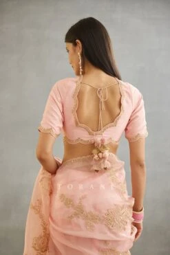 Pink Gul Mohar Yuvani Blouse -Africans Shop 3045blpinkb