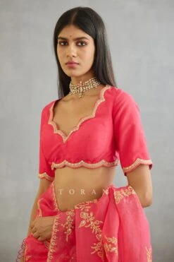 Pink Gul Kand Yuvani Blouse -Africans Shop 3045blpnk3