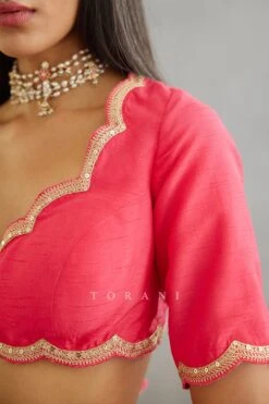 Pink Gul Kand Yuvani Blouse -Africans Shop 3045blpnk4