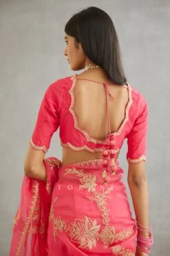 Pink Gul Kand Yuvani Blouse -Africans Shop 3045blpnkb