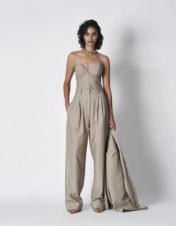 Dull Grey Malla Corset