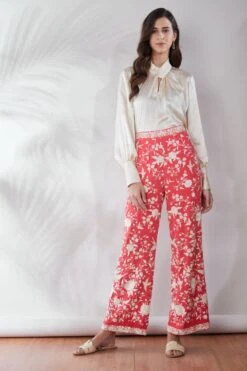 Jahan Salmon Classic Gara Straight Pants -Africans Shop 3 42804