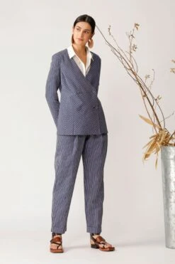 Blue Vocal Stripe Pant -Africans Shop 3 44193