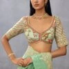 Green Gul Neer Mahnaz Blouse -Africans Shop 4000bl1