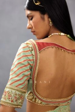 Green Gul Neer Mahnaz Blouse -Africans Shop 4000blb