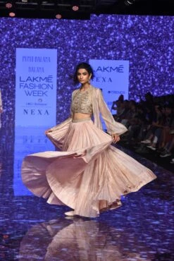 Powder Pink Organza Cape With Skirt And Heavy Work Top 11 Powder Pink Organza Cape With Skirt And Heavy Work Top -Africans Shop 4 4759