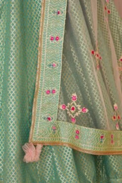 Sea Blue Lehenga Set -Africans Shop 5 9295