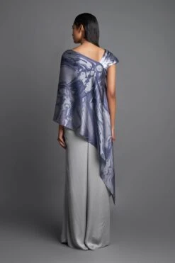 Grey Metallic Asymmetric Top -Africans Shop aair093gry b