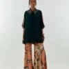Deep Teal Mandala Shirt 1 Deep Teal Mandala Shirt -Africans Shop aw22amsh61