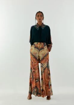 Deep Teal Mandala Shirt -Africans Shop aw22amsh64