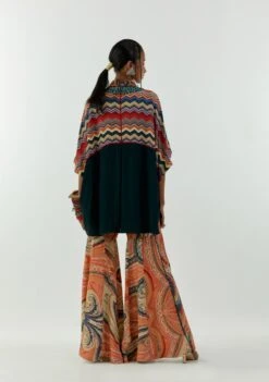 Deep Teal Mandala Shirt -Africans Shop aw22amsh6b