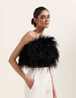 Black Feather Bandeau -Africans Shop aw22cc212544