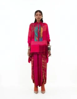 Shocking Pink Atri Straight Shirt