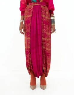 Shocking Pink Atri Straight Shirt -Africans Shop aw23bksh25