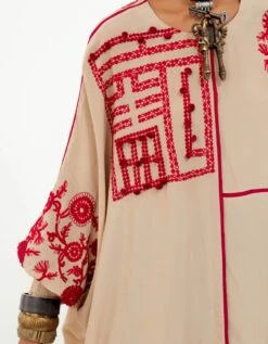 Ivory Mandala Shirt -Africans Shop aw23bksh85