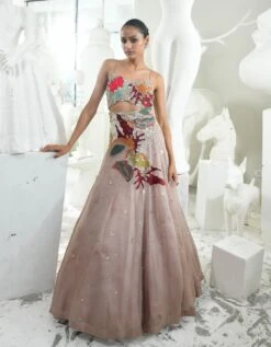 Azize Lehenga Set In Ash Rose -Africans Shop azizeashrose2