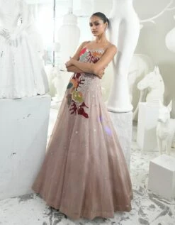 Azize Lehenga Set In Ash Rose -Africans Shop azizeashrose3