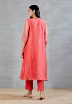 Coral Embroidered Hem Pants -Africans Shop b 49335