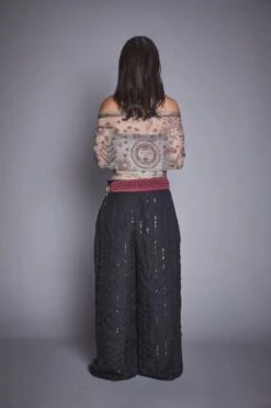 Artemisia Black And Grey Pant Set -Africans Shop b 54066