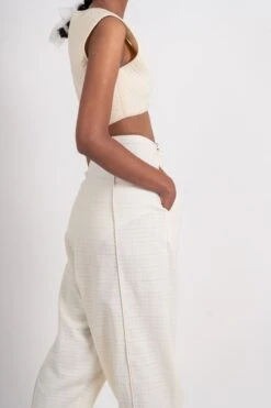 Ivory Quiltted Top -Africans Shop b 54247