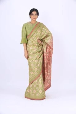 Green Crop Top / Blouse -Africans Shop blsrikgr 2