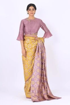 Mauve Crop Top / Blouse