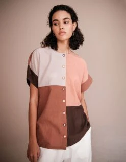 Color Blocked Shirt Set -Africans Shop cbsht1setb3 1