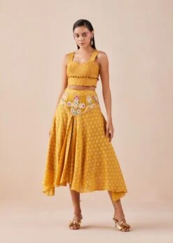 Yellow Quilted Bustier