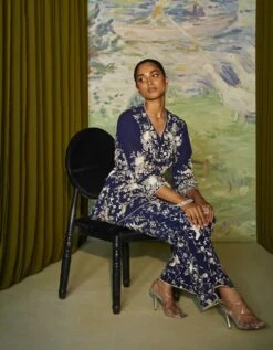 Parsi Gaara Peplum Top -Africans Shop ct507pgbl3